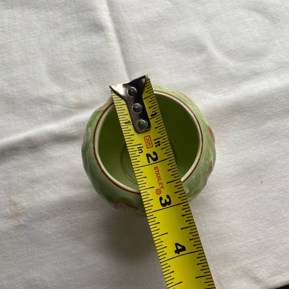 Sterling Pottery England Bowl Acanthus Leaves Green Brown - Picture 5 of 6